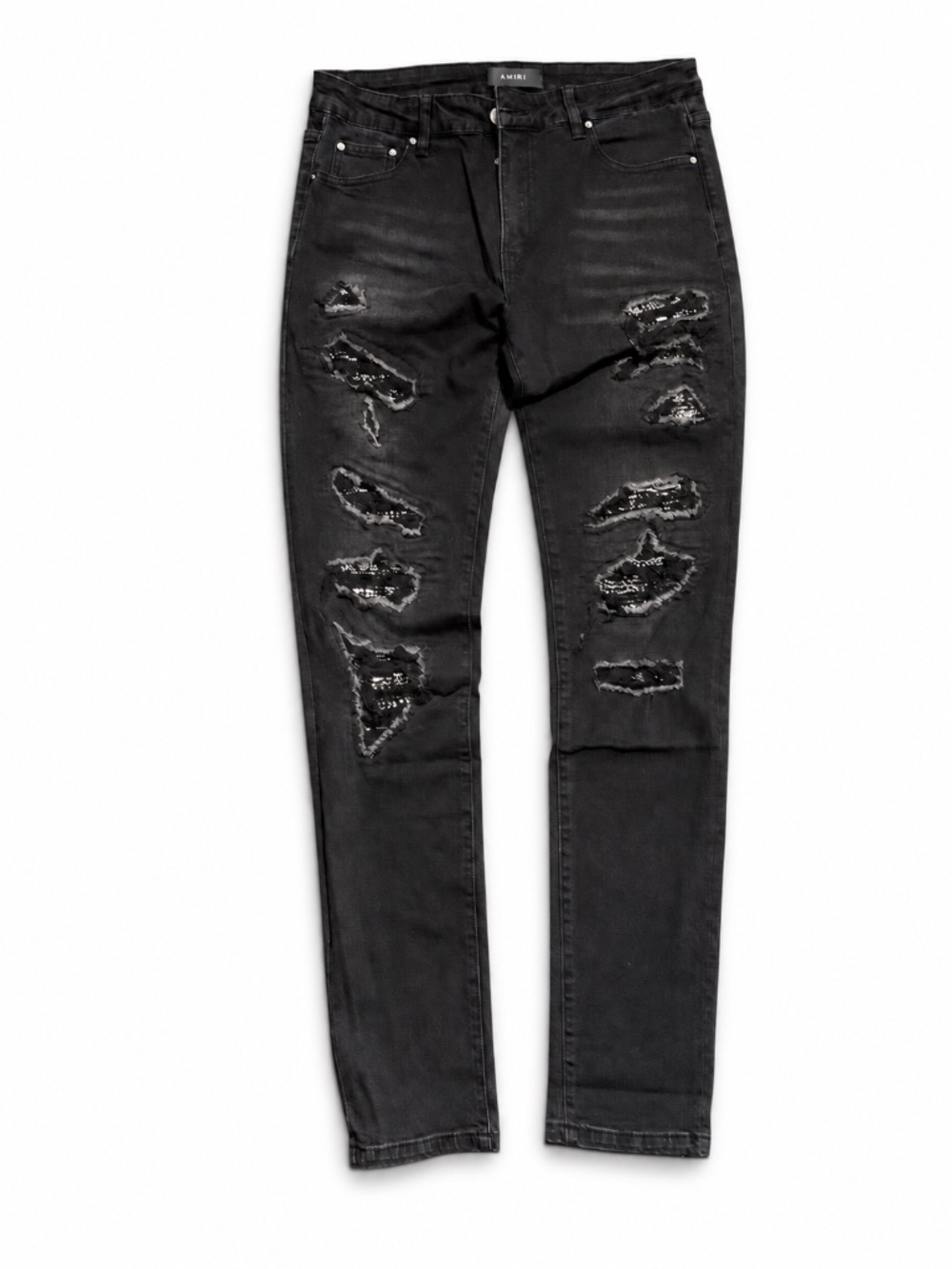 Men’s Black Ripped Skinny Jeans